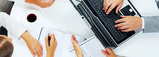 Business professionals discussing company formation and business setup in Dubai