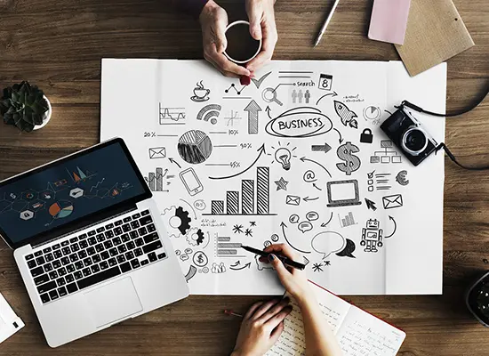 Entrepreneurs planning business setup and company registration in Dubai